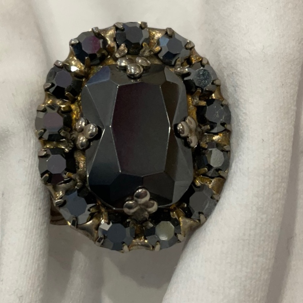 Item #305 Sorrelli Silver and Black Ring